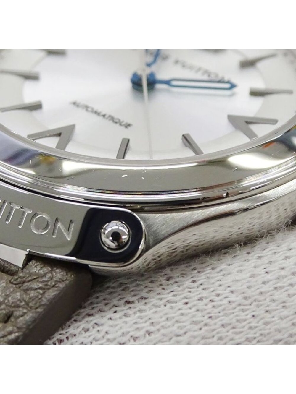 Louis Vuitton Watch Fifty Five Automatic Winding at Stainless Steel Leather - Picture 13 of 15